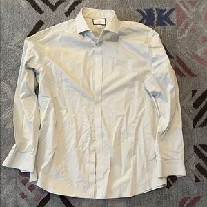 Charles Tyrwhitt Green Checkered Dress Shirt 18 x 37